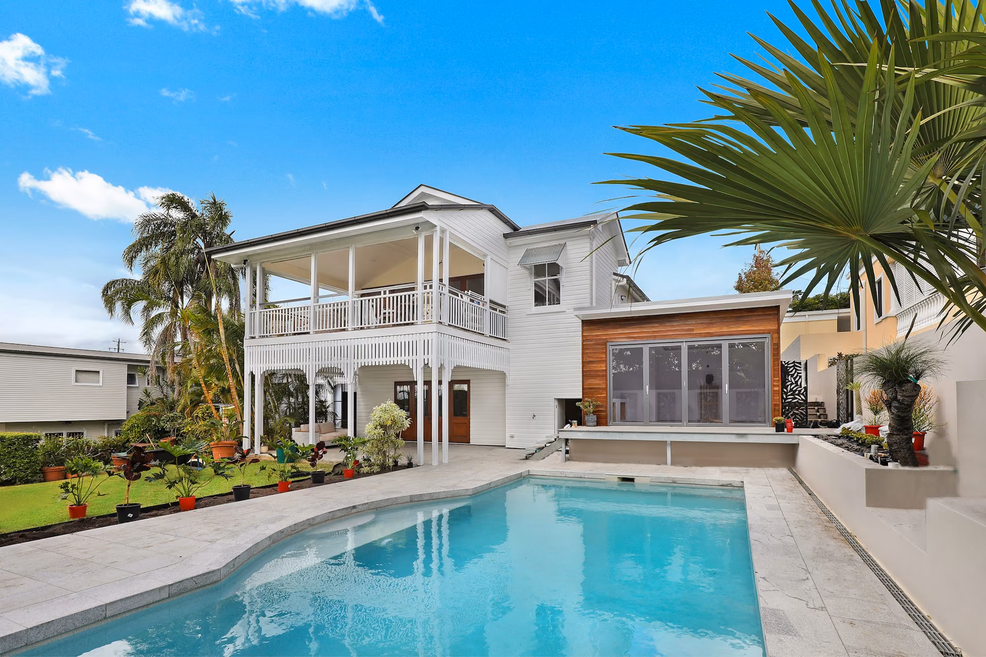 Luxury villa backdrop