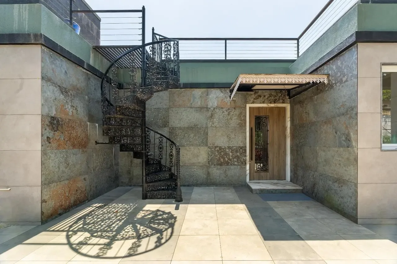 Celestial Nexus panoramic unique outdoor spiral staircase modern architecture